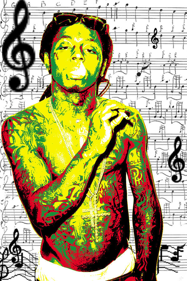 Lil Wayne Digital Art by Brad Scott