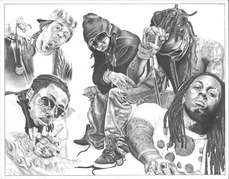 How To Draw Lil Wayne With Pencil