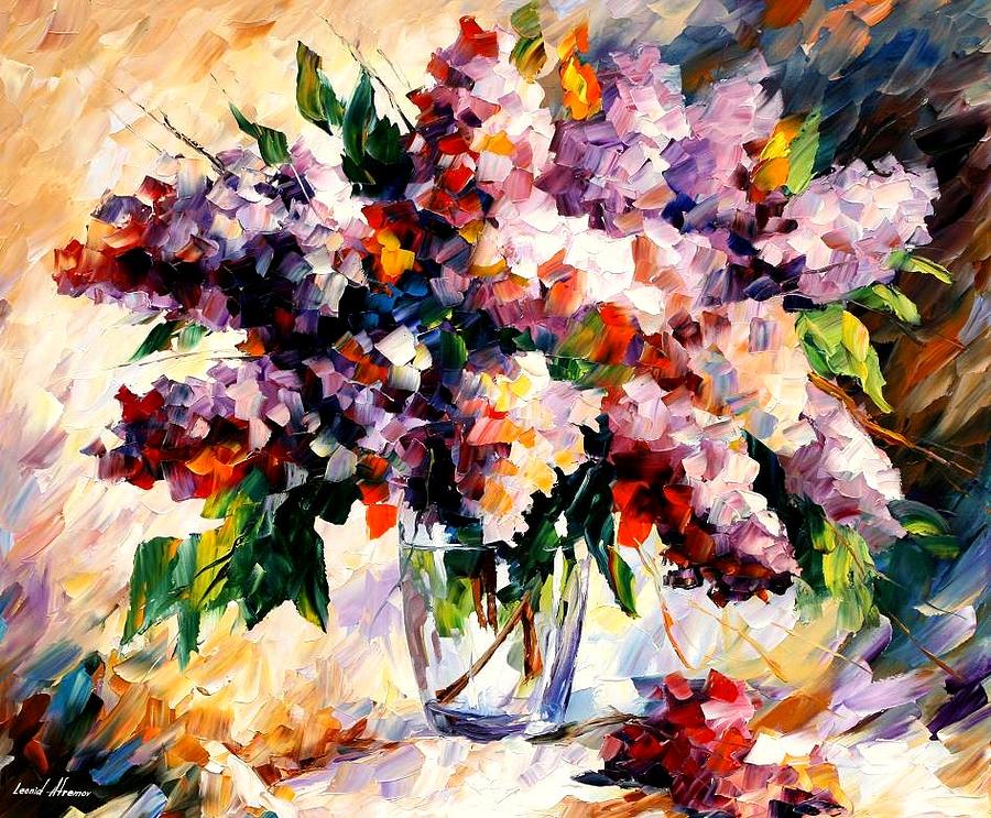 Lilac - Morning Mood Painting by Leonid Afremov | Pixels