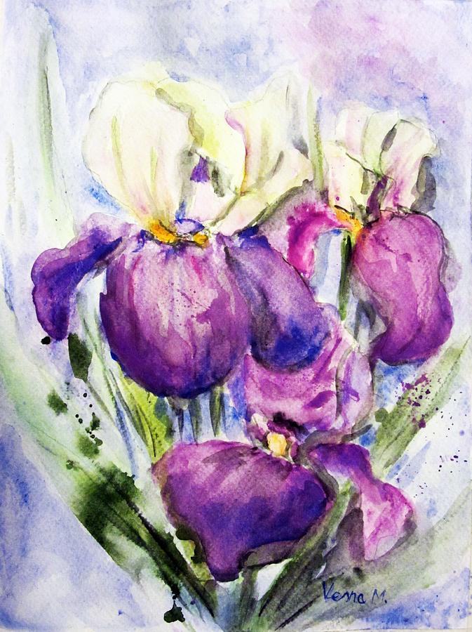  Lilac Beauty Painting by Vesna Martinjak