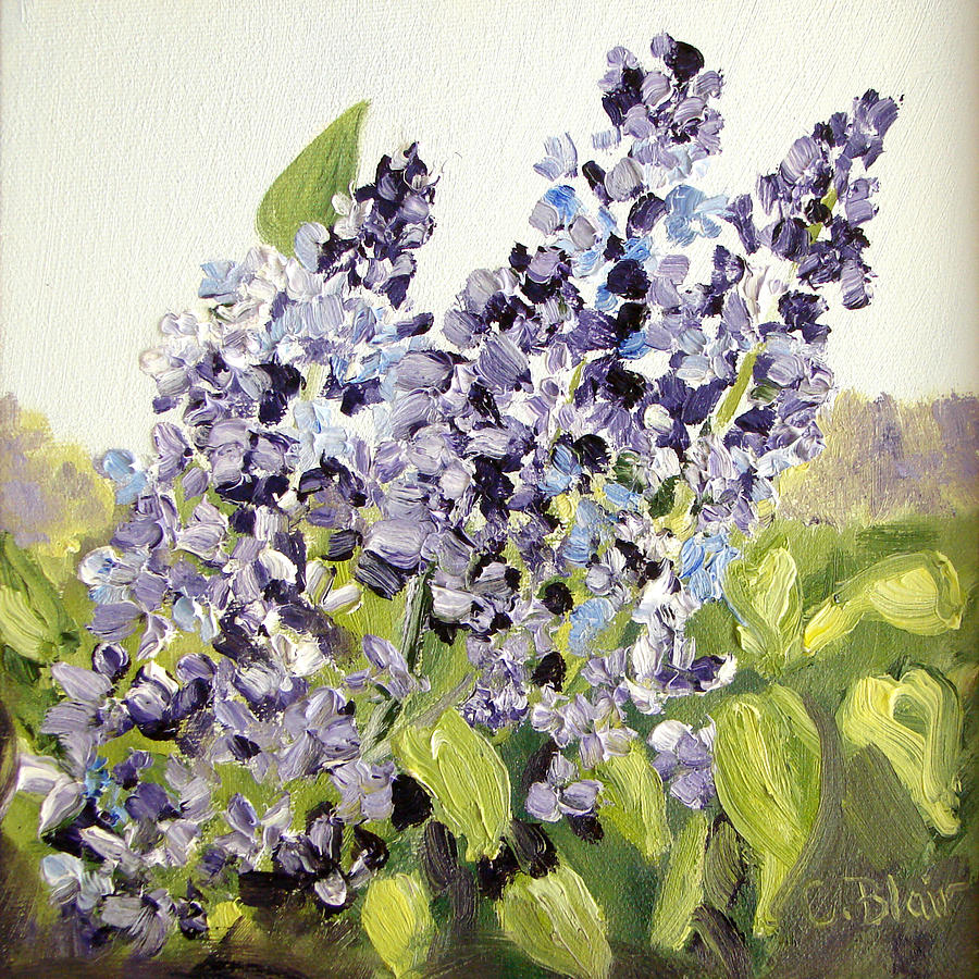 Lilac Painting by Cynthia Blair