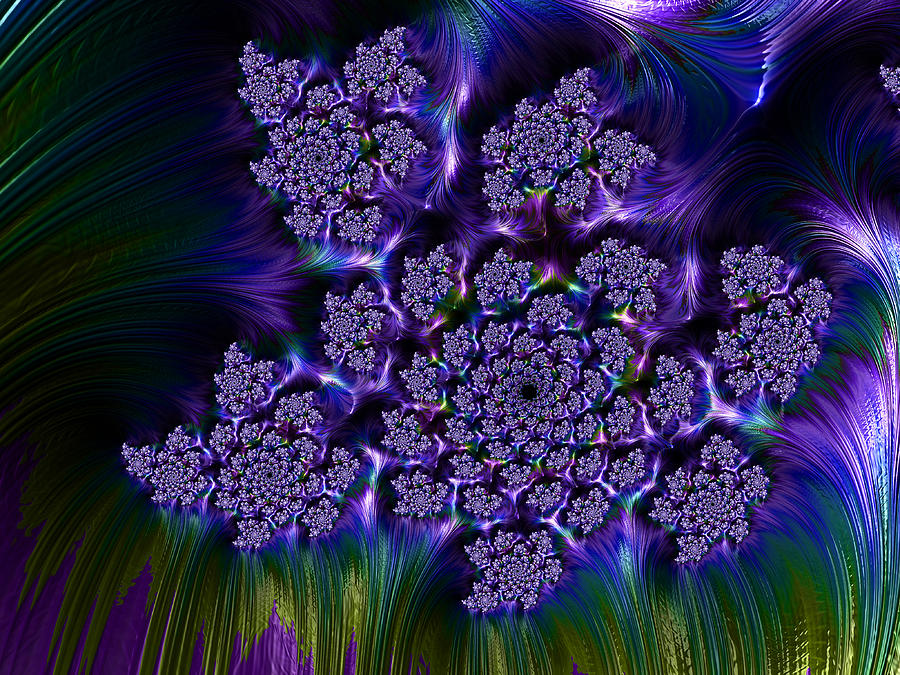 Lilac Fractal Digital Art by Michele A Loftus