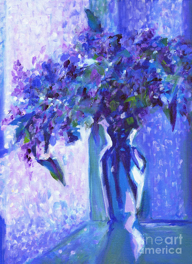 Lilac Rain  Painting by Tanya Filichkin