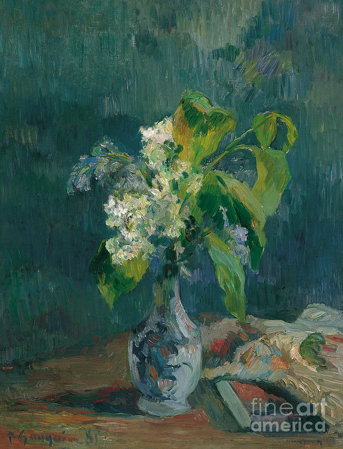 Lilacs, 1885 Painting by Paul Gauguin