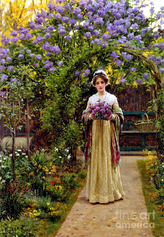 Lilacs 1901 Photograph by Padre Art