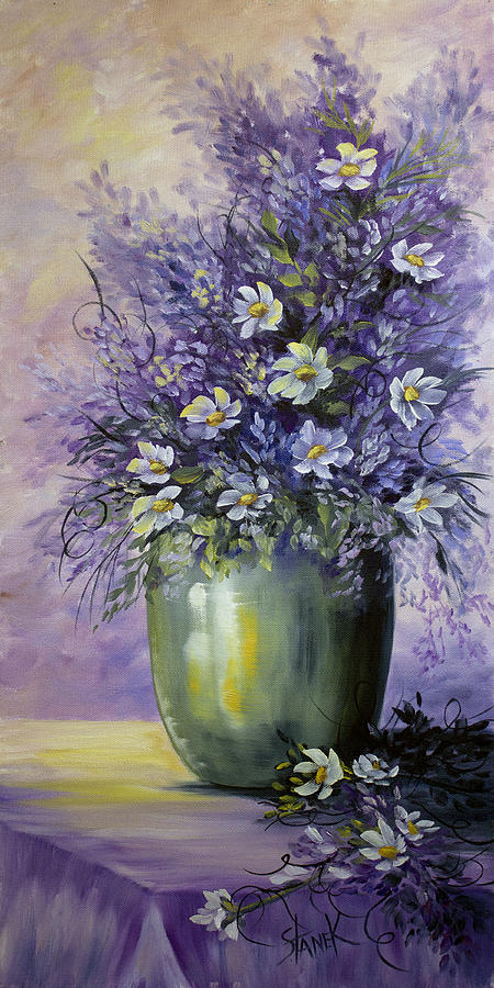 Lilac Painting Flowers Original Artwork Still Life Lilac Painting