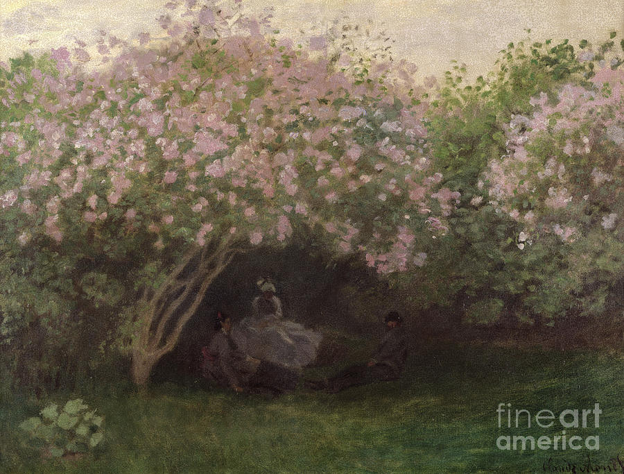 Claude Monet Painting - Lilacs by Claude Monet