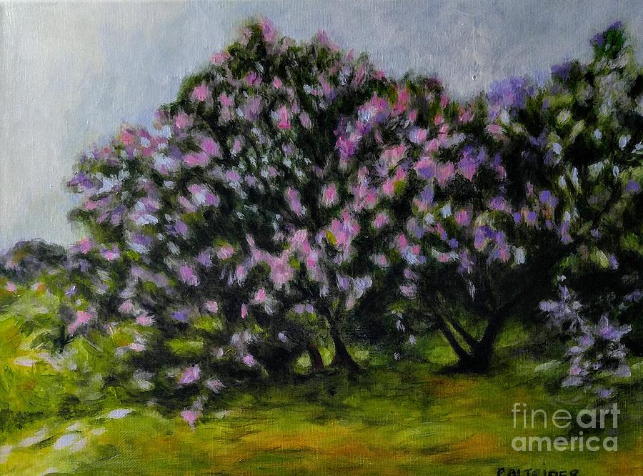 Lilacs for Alena Painting by Alison Caltrider