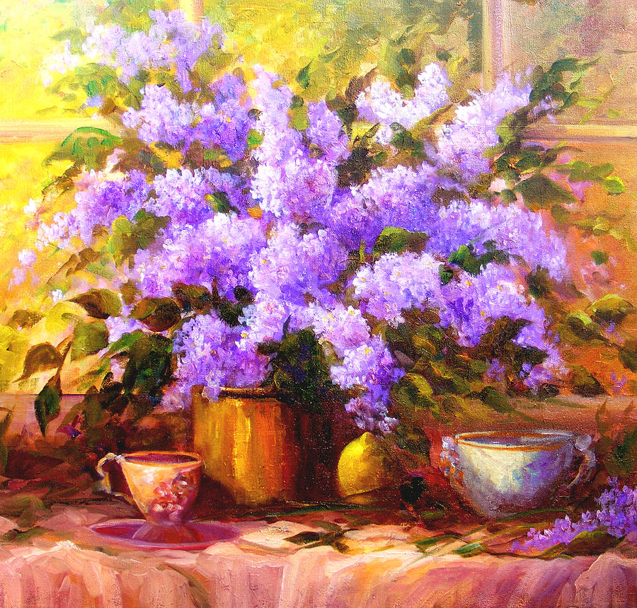 Lilacs Painting by Gail Salituri - Fine Art America