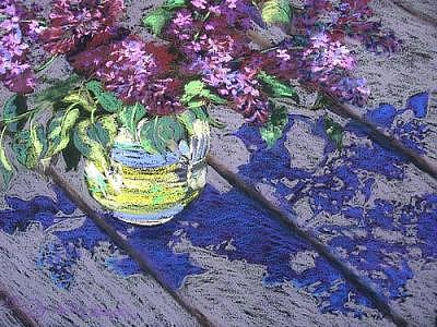Flower Painting - Lilacs by Gloria Nilsson