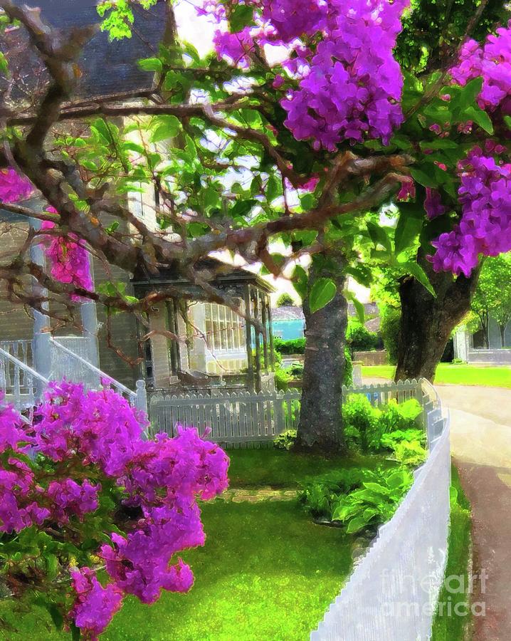 Lilacs In Bloom Painting by Desiree Paquette