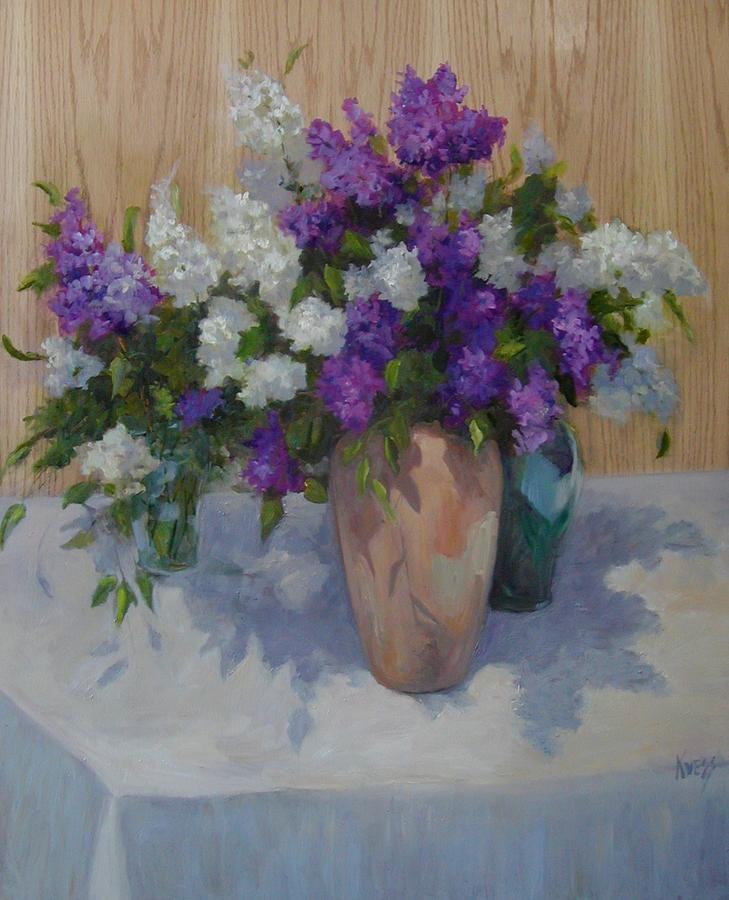 Lilacs Painting by Patricia Kness