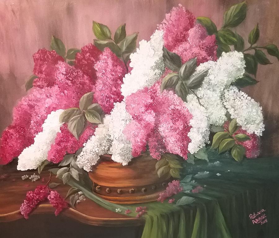 Lilacs Painting by Patricia Rachidi