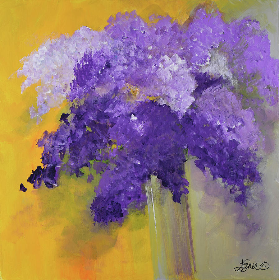 Lilacs Painting by Terri Einer