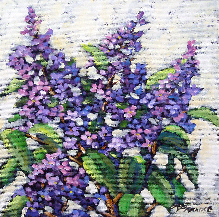 Lilas Painting by Richard T Pranke