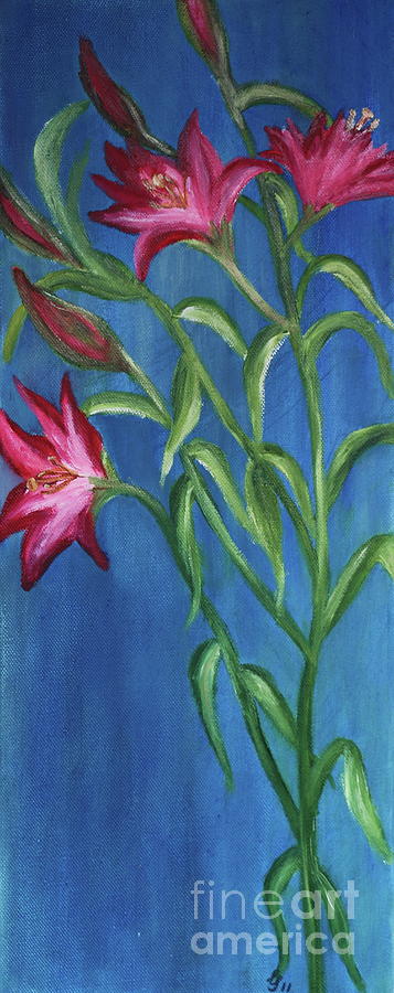 Lilies Painting by Christiane Schulze Art And Photography