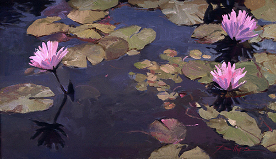 Betty Billups Painting - Lilies II - Water Lilies by Betty Jean Billups Betty Billups Painting - Lilies II - Water Lilies by Betty Jean Billups