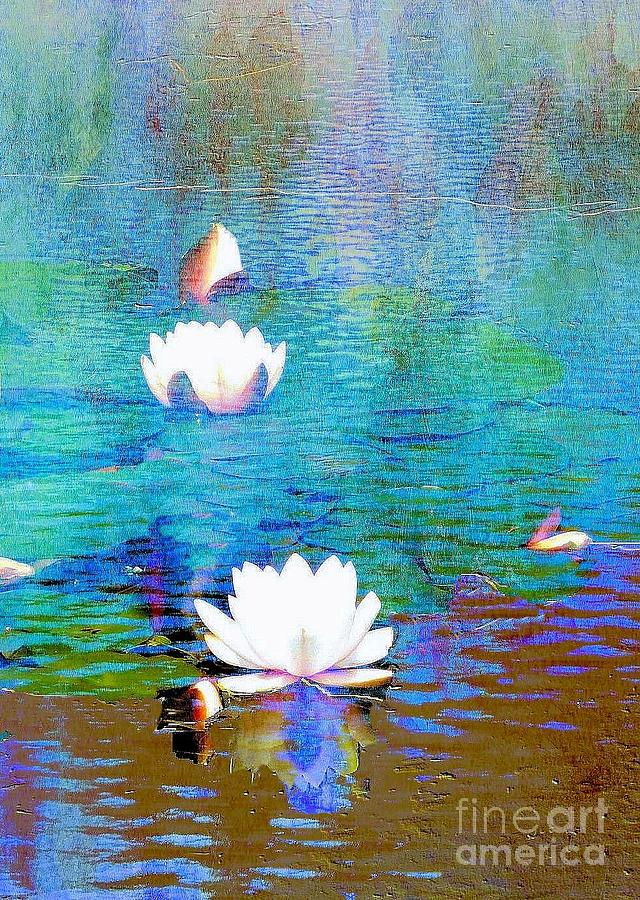 Lilies in Abstract Photograph by Janette Boyd