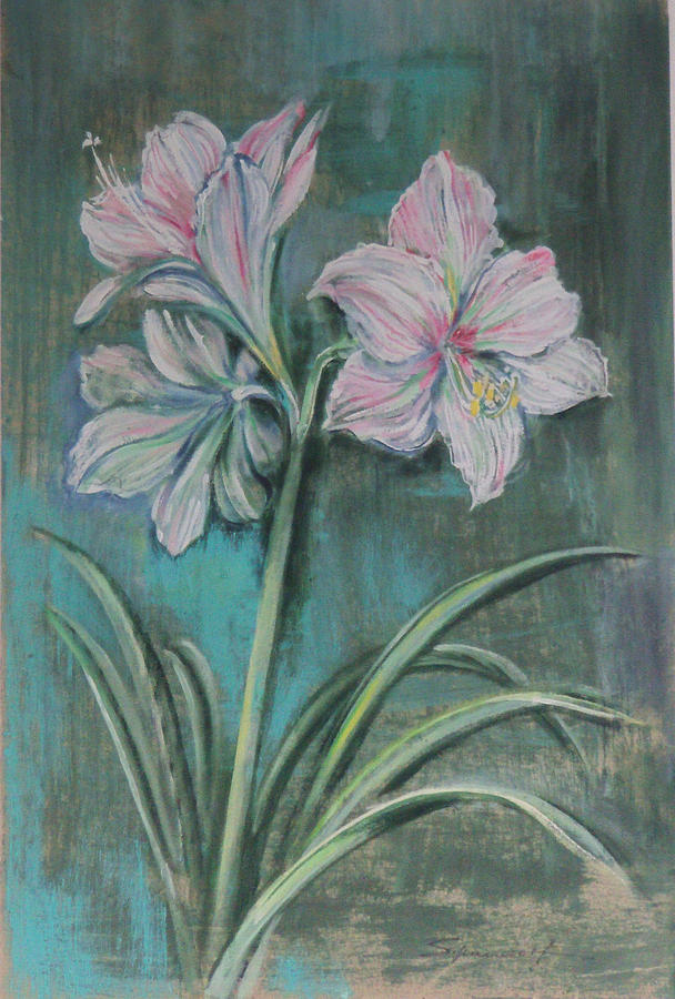 Lilies in Bloom Painting by Lily Spandorf