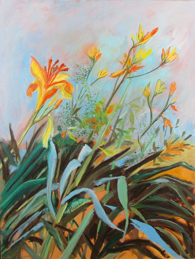 Lilies of the Field Painting by Betty Pieper