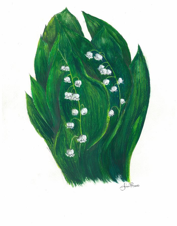 Lilies of the Valley  Painting by Jim  Romeo 