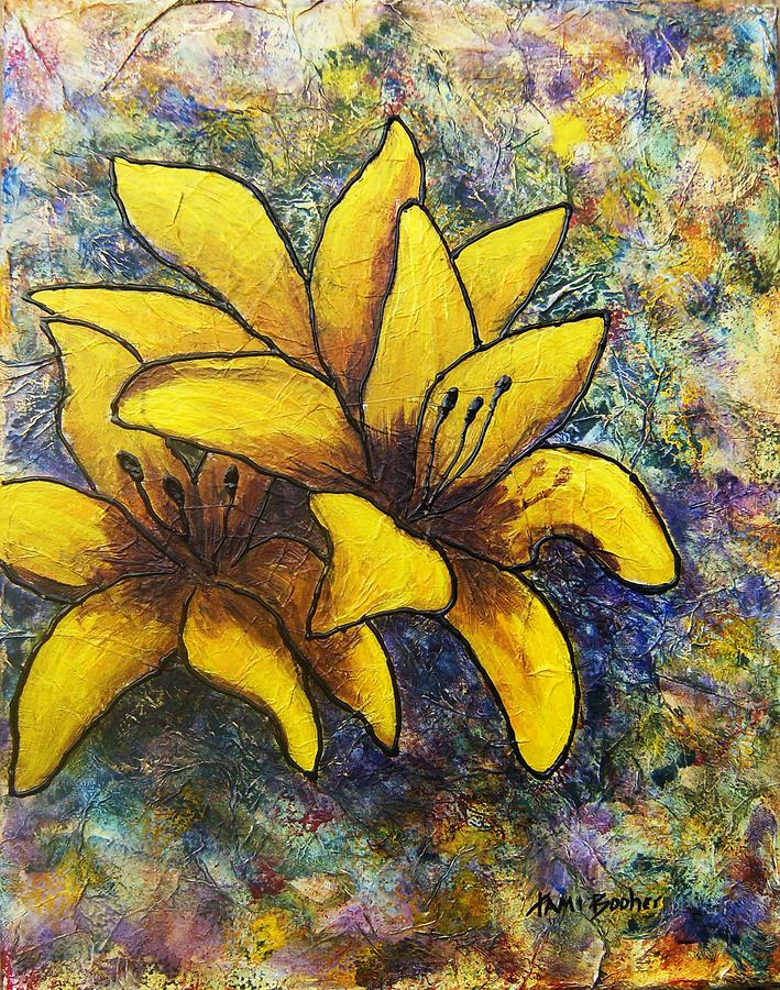 Flowers Painting - Lilies by Tami Booher Flowers Painting - Lilies by Tami Booher