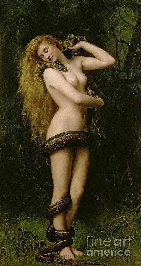 Reptile Painting - Lilith by John Collier