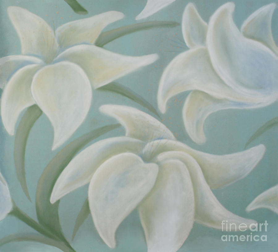 Lilium Lake Painting by Flavia Westerwelle