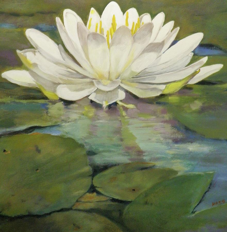 Lilly pad Painting by Walt Maes