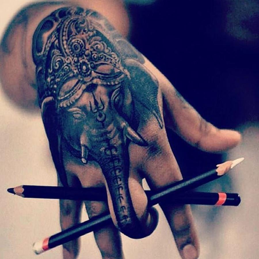 Weezy Photograph - Elephant Tatto  by Andy Bucaille