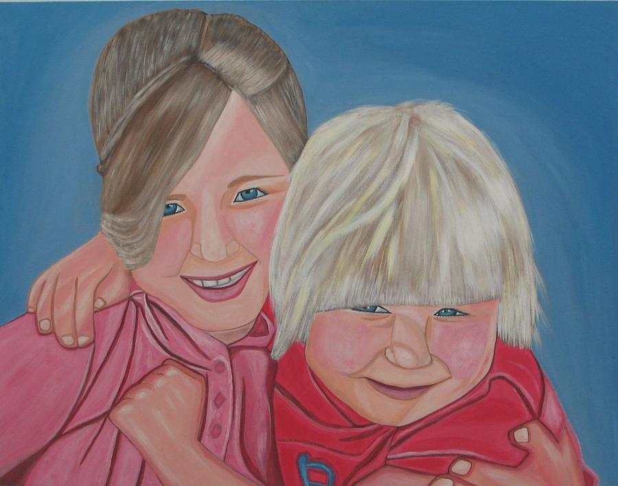 Lily and Emma by Sandra Marie Adams Painting by Sandra Marie Adams