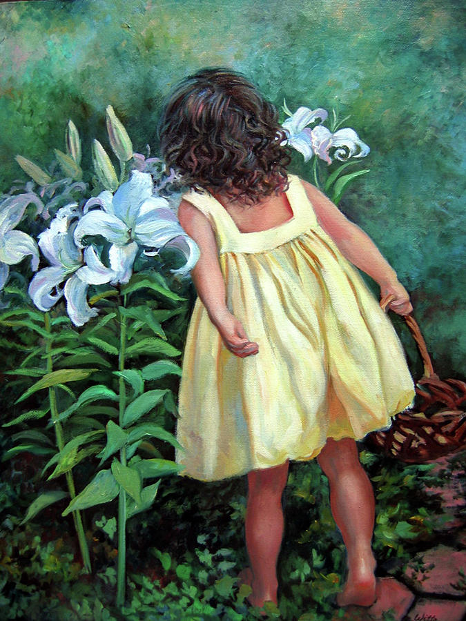 Lily Blessings Painting by Marie Witte
