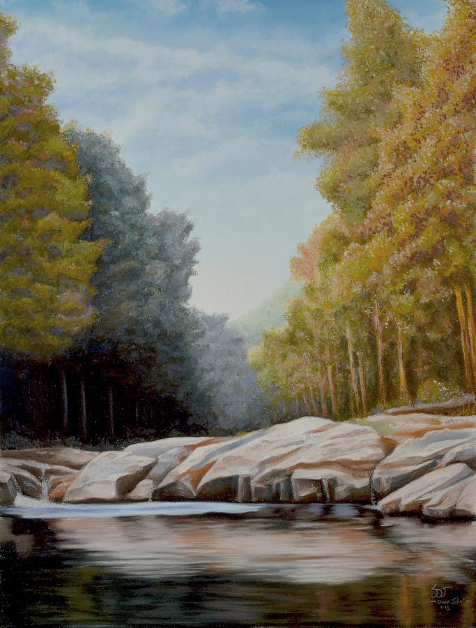 Lily Creek on Cumberland Lake Painting by Sam Davis Johnson
