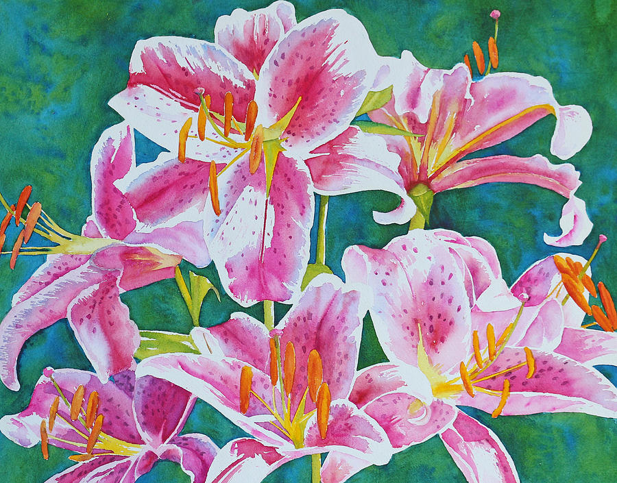 Lily Crowd Painting By Maja Shaw - Fine Art America