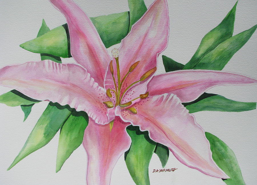 Lily Painting by Dale Yarmuth
