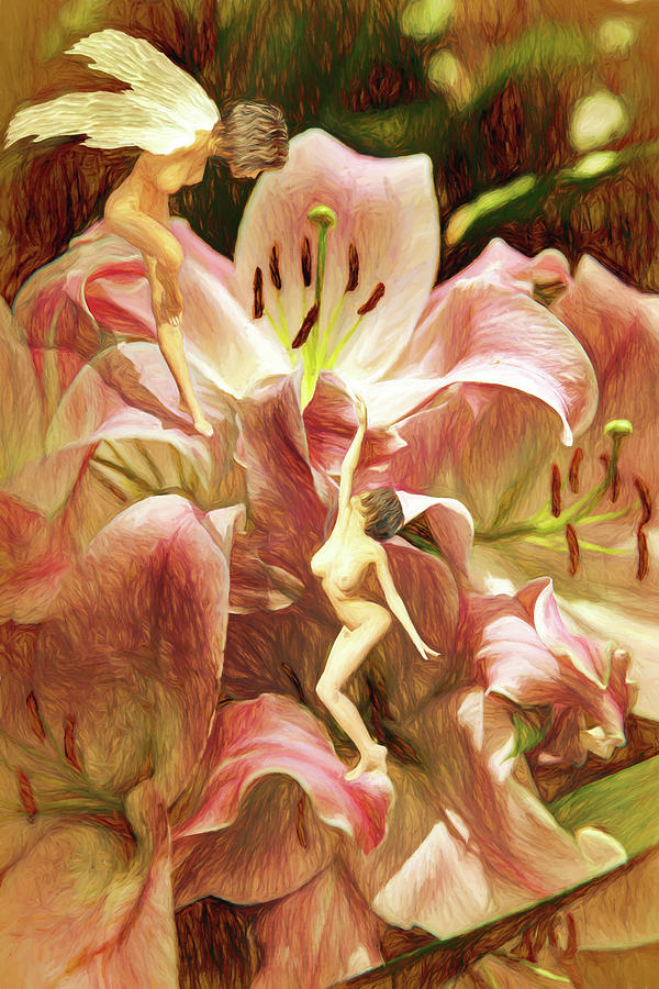 Lily Fairies Digital Art by John Haldane