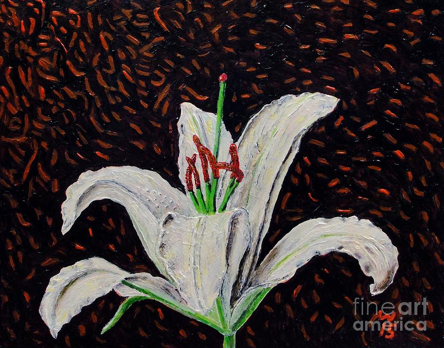 Lily I Painting by Richard Wandell