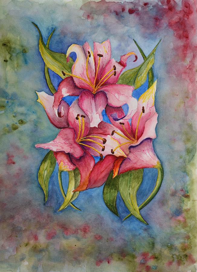 Lily II Painting by Linda Brody