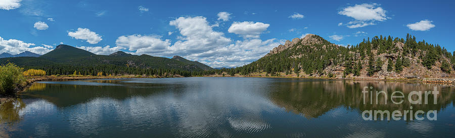 Colorado Rockies Photograph - Lily Lake Panorama  by Michael Ver Sprill