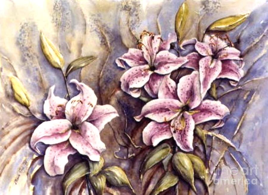 Lily Painting by Marta Styk
