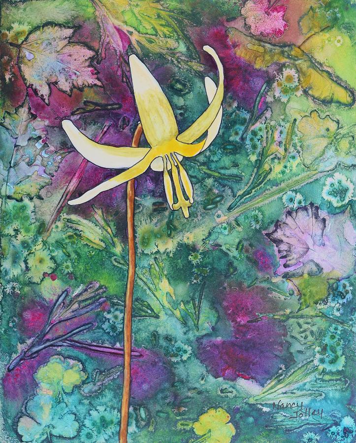 Lily Painting by Nancy Jolley