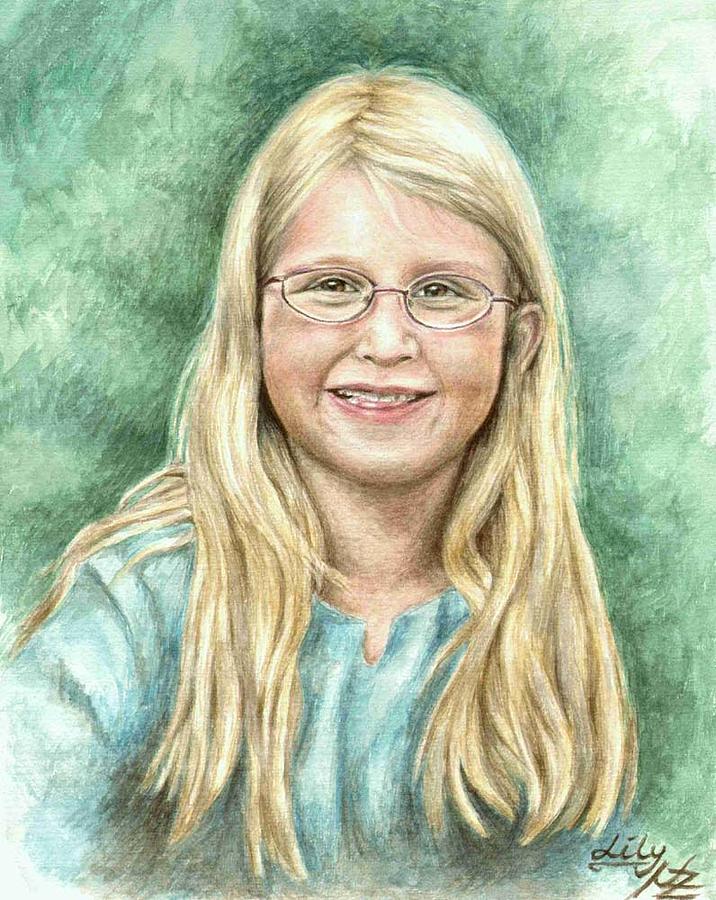 Girl Painting - Lily by Nicole Zeug Girl Painting - Lily by Nicole Zeug