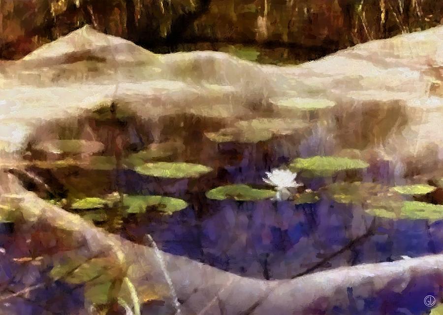 Lily of the pond Digital Art by Gun Legler