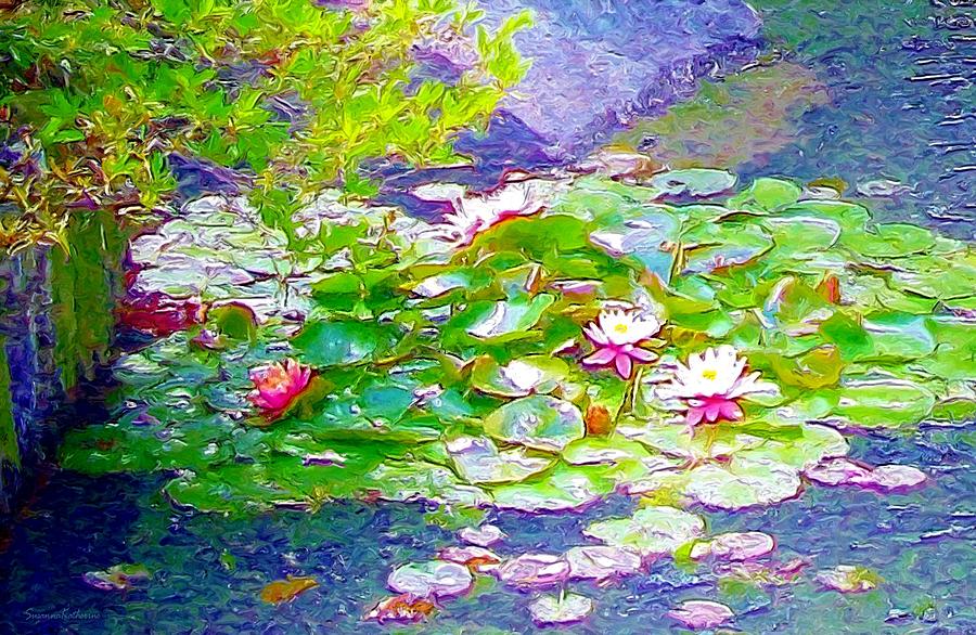 Lily Pad Pond 2 Painting by Susanna Katherine