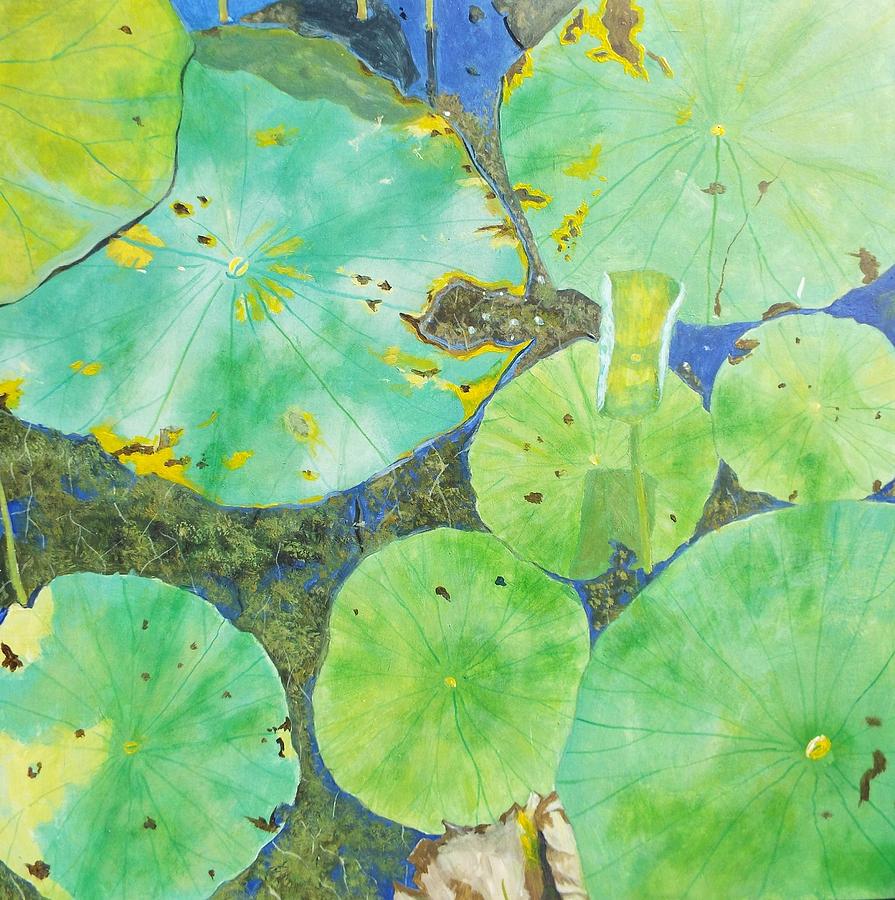 Lily Pads Painting by Michael Dillon