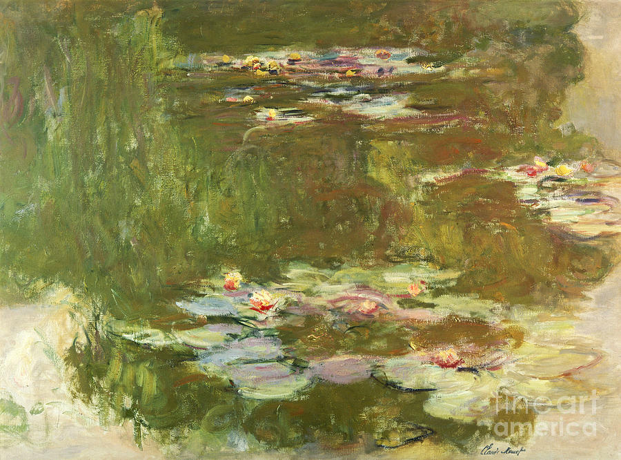Lily Pond Painting by Celestial Images
