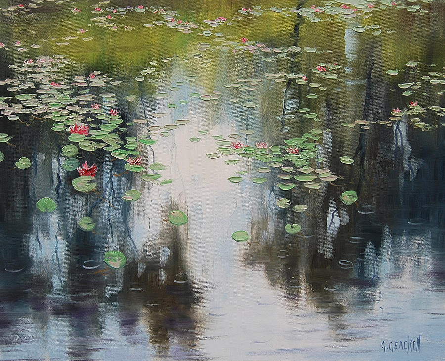 Lily Pond Painting - lily Pond  by Graham Gercken