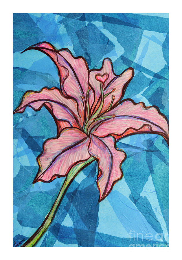 Lily Mixed Media by Rebecca Weeks