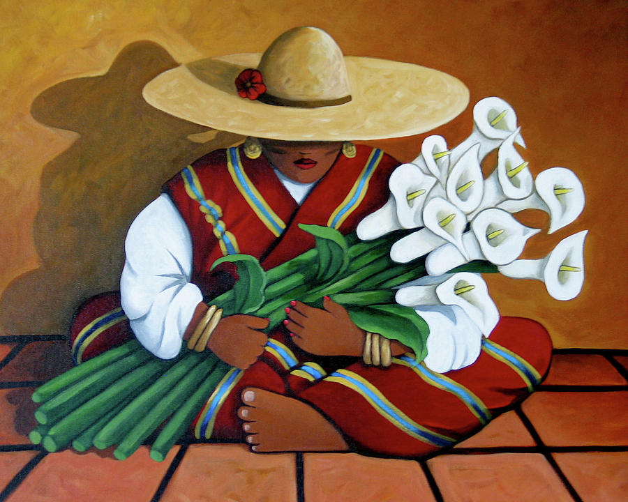 Lily Woman Painting by Lance Headlee