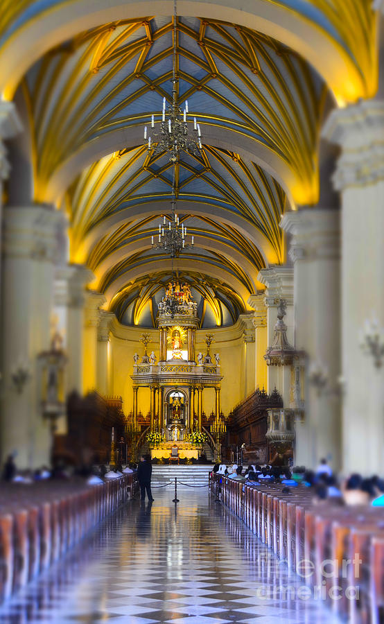 Lima Cathedral. Peru Photograph by Ksenia VanderHoff